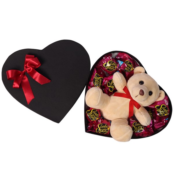 Coração de Bombom Urso de Valsa