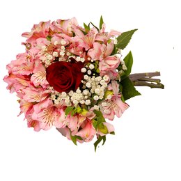 Imagem de Buquê Império com Astromélias Cor de Rosa