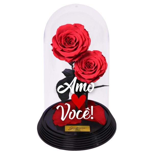 Dueto de Rosas Encantadas Amo Você