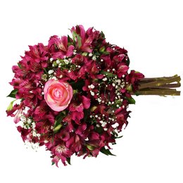 Imagem de Buquê Império com Astromélias Roxas