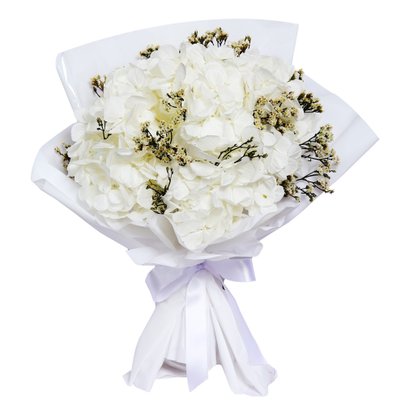 Buquê de Hortênsia Encantada Branco