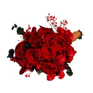 Imagem de Buquê de Noiva Encantada Elegância Vermelha