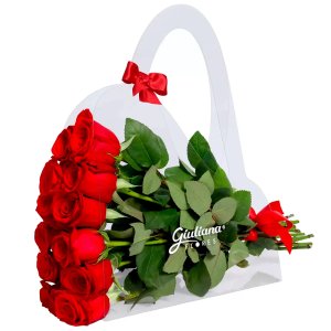 Imagem de Crystal Bag de Rosas Vermelhas