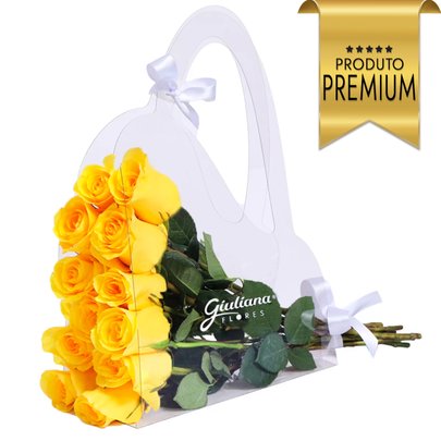 Crystal Bag de Rosas Amarelas