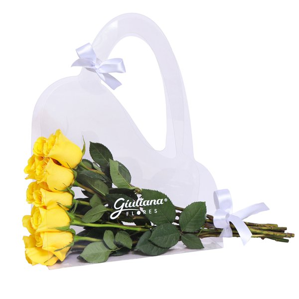 Crystal Bag de Rosas Amarelas
