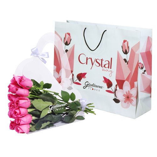 Crystal Bag de Rosas Pink