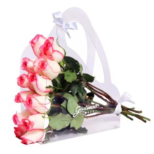 Imagem de Crystal Bag de Rosas Cor de Rosa