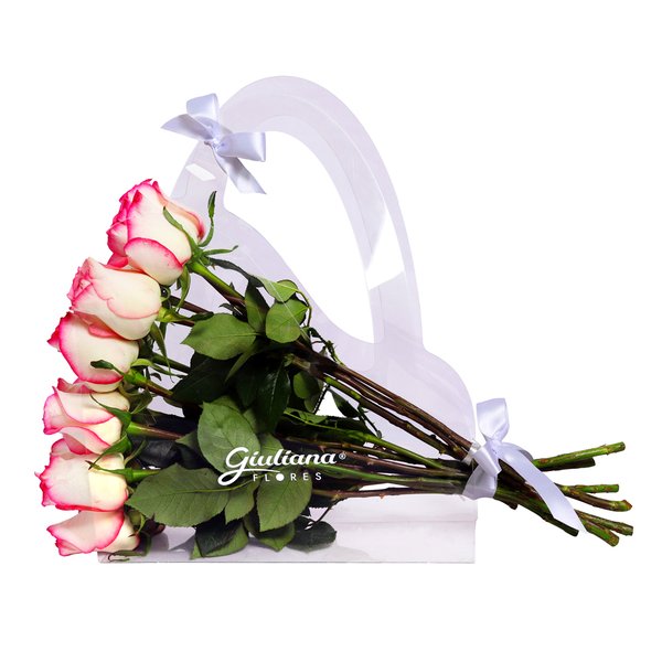 Crystal Bag de Rosas Cor de Rosa