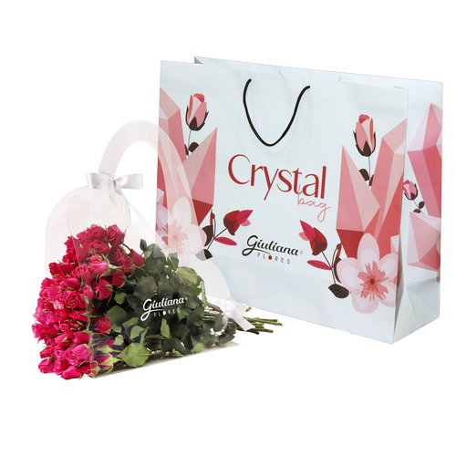 Crystal Bag de Mini Spray Pink