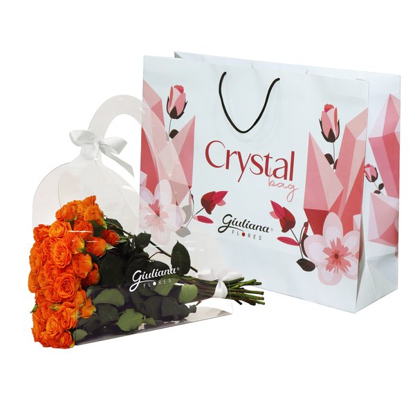 Crystal Bag de Mini Spray Laranja