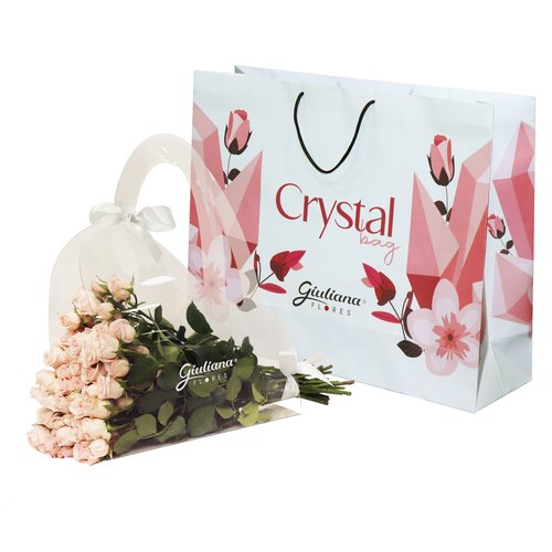 Crystal Bag de Mini Spray Champanhe