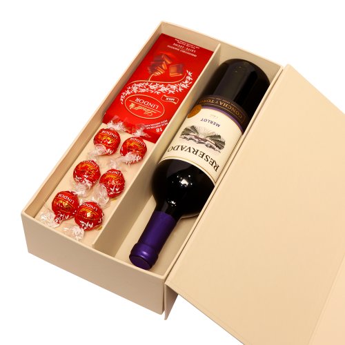 Kit Vinho e Lindt Glam