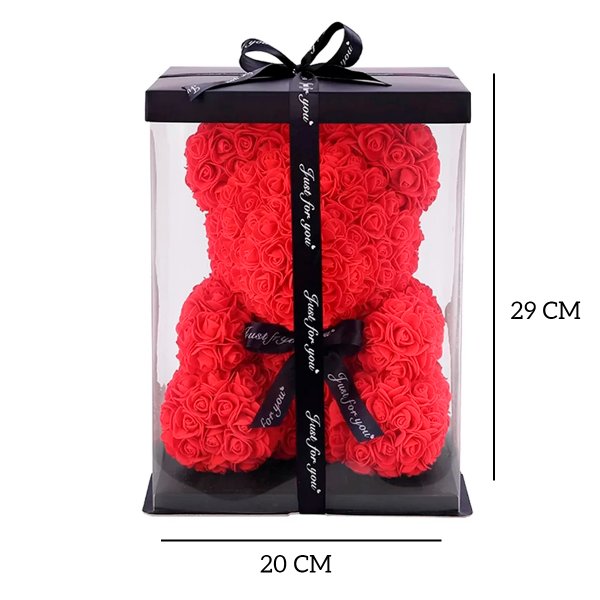 Urso Teddy Flowers Vermelho