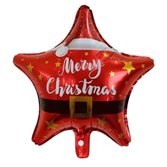 Balão Estrela Marry Christmas 45x45cm
