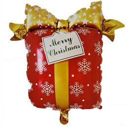 Imagem de Balão Metalizado Presente Merry Christmas 54x63cm
