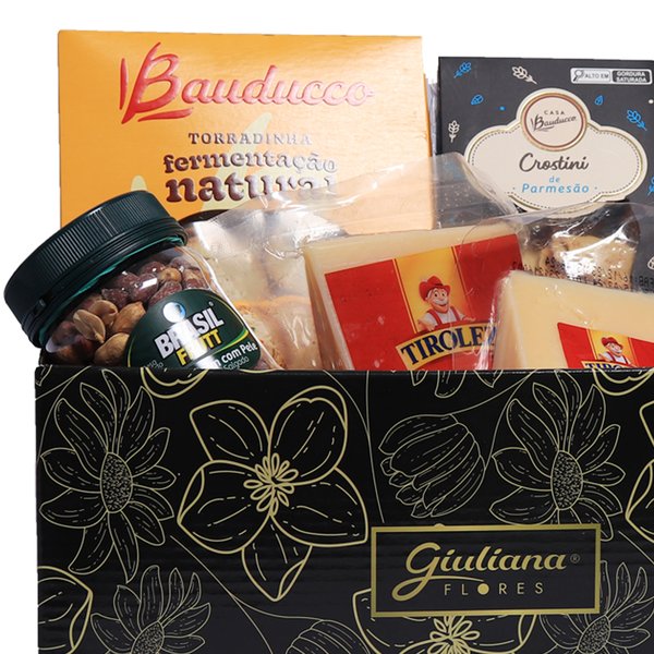 Cesta de Queijo e Vinho - Kallas