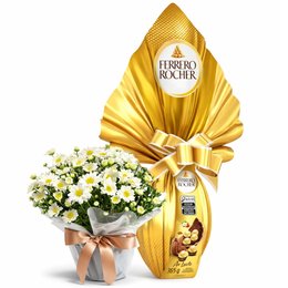 Imagem de Margaridinha Branca e Ovo Ferrero ao Leite