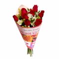 Buquê Maravilha com 8 Rosas Vermelhas Melhor Mãe