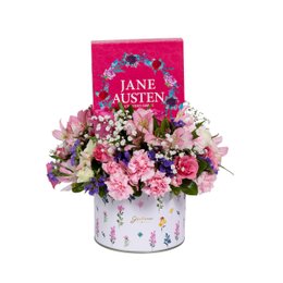 Imagem de Box de Flores e Livros Jane Austen