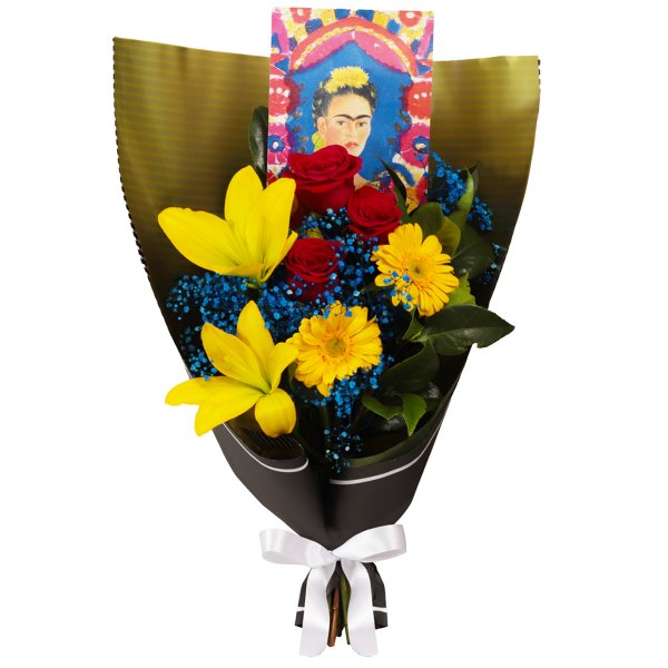 Buquê de Liríos Arte A Moldura Frida Kahlo