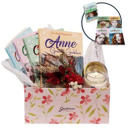Imagem de Cesta Florescer de Flores Secas com Livros Anne