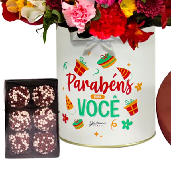 Delicado Kit Aniversário com Balões Dourados