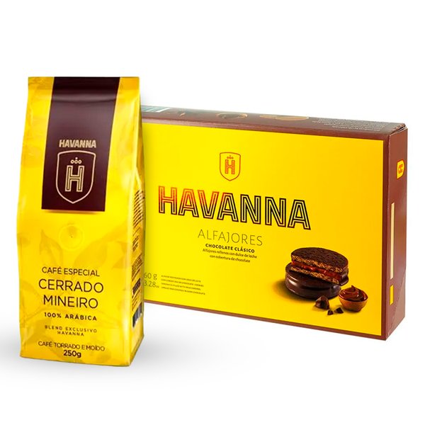 Caixa de Alfajores e Café Gourmet Havanna