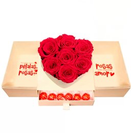Imagem de Surpresa de Rosas Encantadas Vermelhas Glam