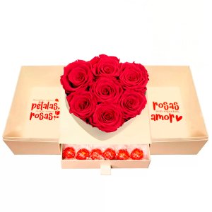 Imagem de Surpresa de Rosas Encantadas Vermelhas Glam
