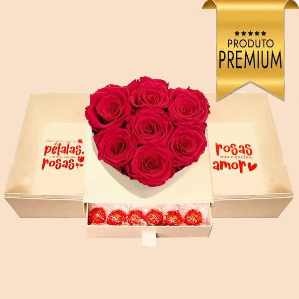 Surpresa de Rosas Encantadas Vermelhas Glam
