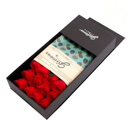 Imagem de Caixa Surpresa com Rosas Encantadas Vermelhas Glam