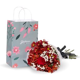 Imagem de Buquê de Flores Vermelhas na Bag Florescer