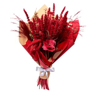 Imagem de Buquê Campo de Flores Secas Vermelho