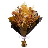 Buquê Campo de Flores Secas Dourado