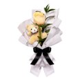 Uma Rosa Champanhe e Urso Chaveirinho