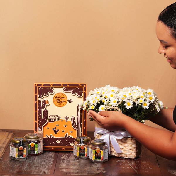 Kit Amigos do Bem e Mini Margaridinhas Plantadas