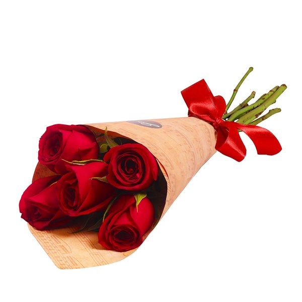 Buquê Partitura de Rosas Nacionais Vermelho
