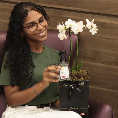 Mini Rara Branca e Linha Aromática Giuliana Flores
