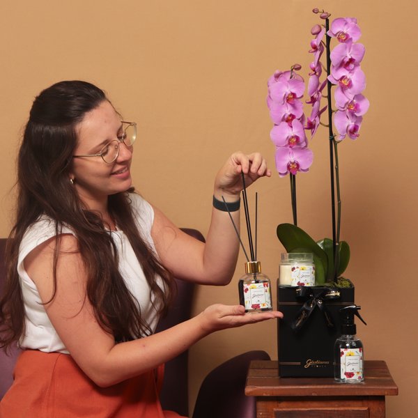 Orquídea Pink e Linha Aromática Giuliana Flores