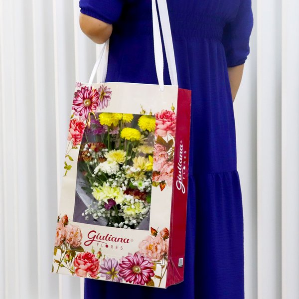 Buquê de Flores do Campo na Bag Floral
