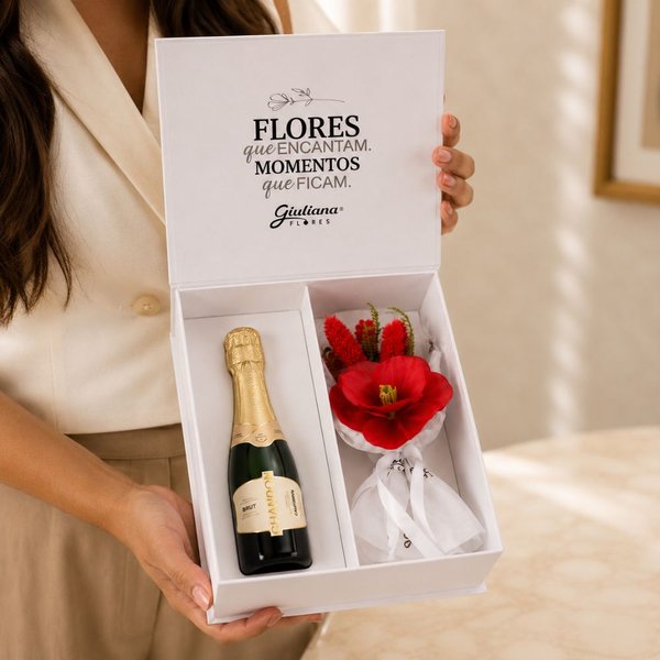 Chandon Baby e Flores Secas no Box Explendor