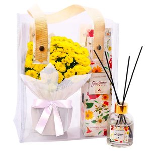 Imagem de Difusor Encontro Floral Giuliana Flores e Mini Margaridinhas Amarelas