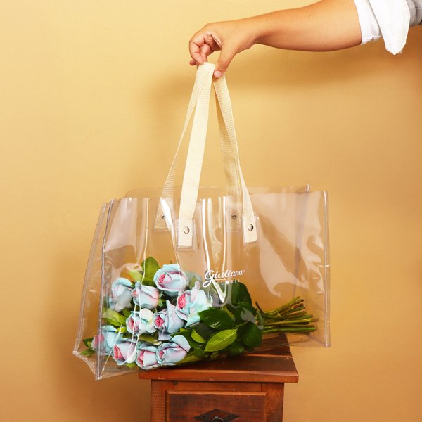 Bolsa Cristal com Rosas Candy Color