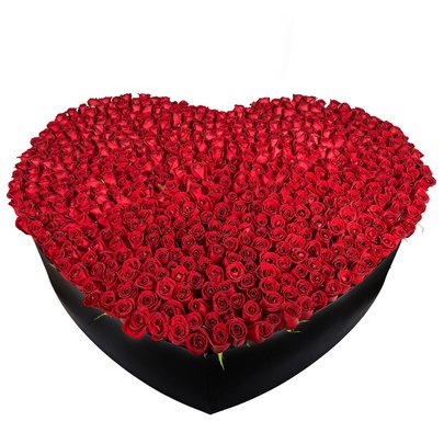 Supremo Coração com Rosas Vermelhas