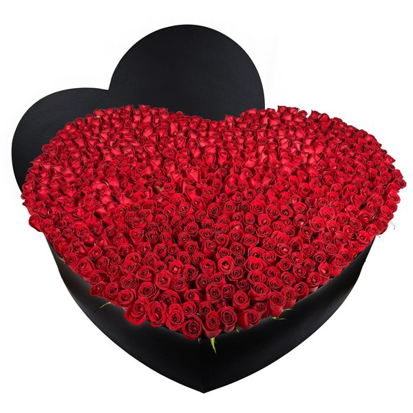 Supremo Coração com Rosas Vermelhas
