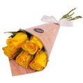 Buquê Partitura de Rosas Nacionais Amarelo