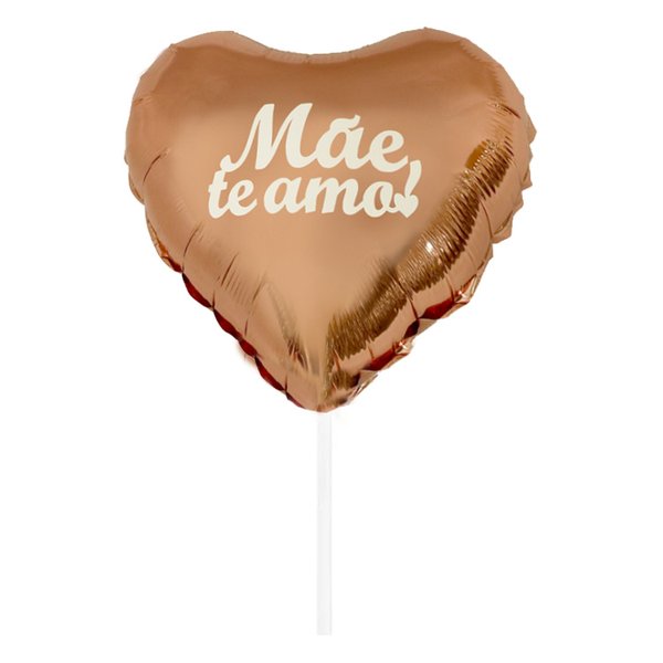 Balão Coração Mae te Amo