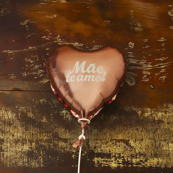 Balão Coração Mae te Amo