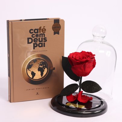 Mini Rosa Encantada e  Planner Café com Deus Pai