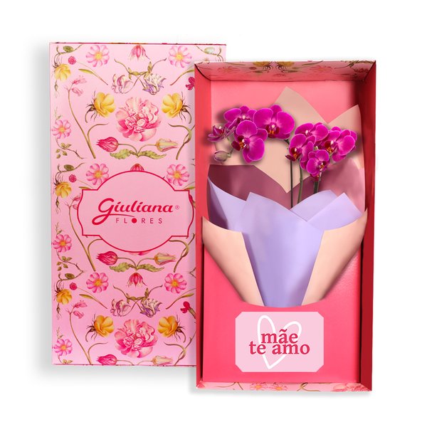 Mini Rara Lilás no Box Mãe Te Amo